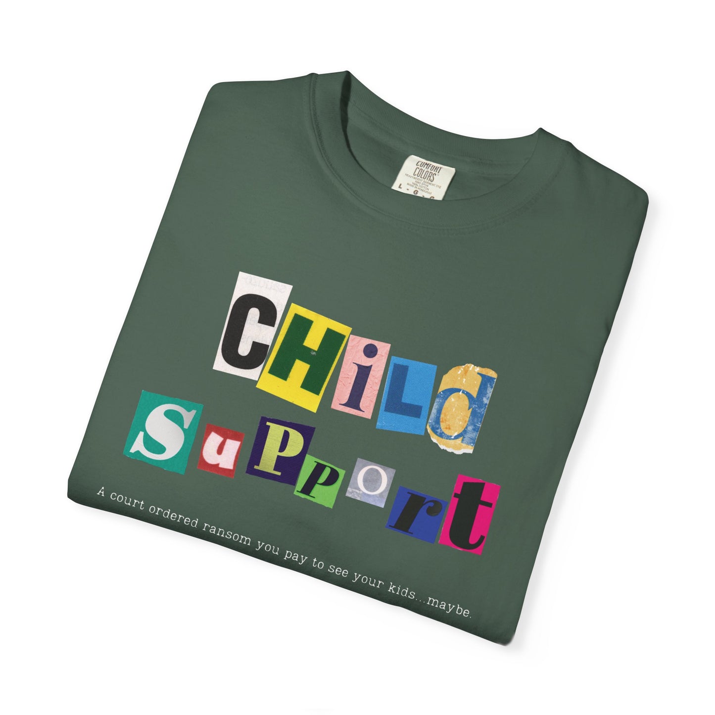 Satirical Unisex T-shirt - Child Support and Ransom Comparison