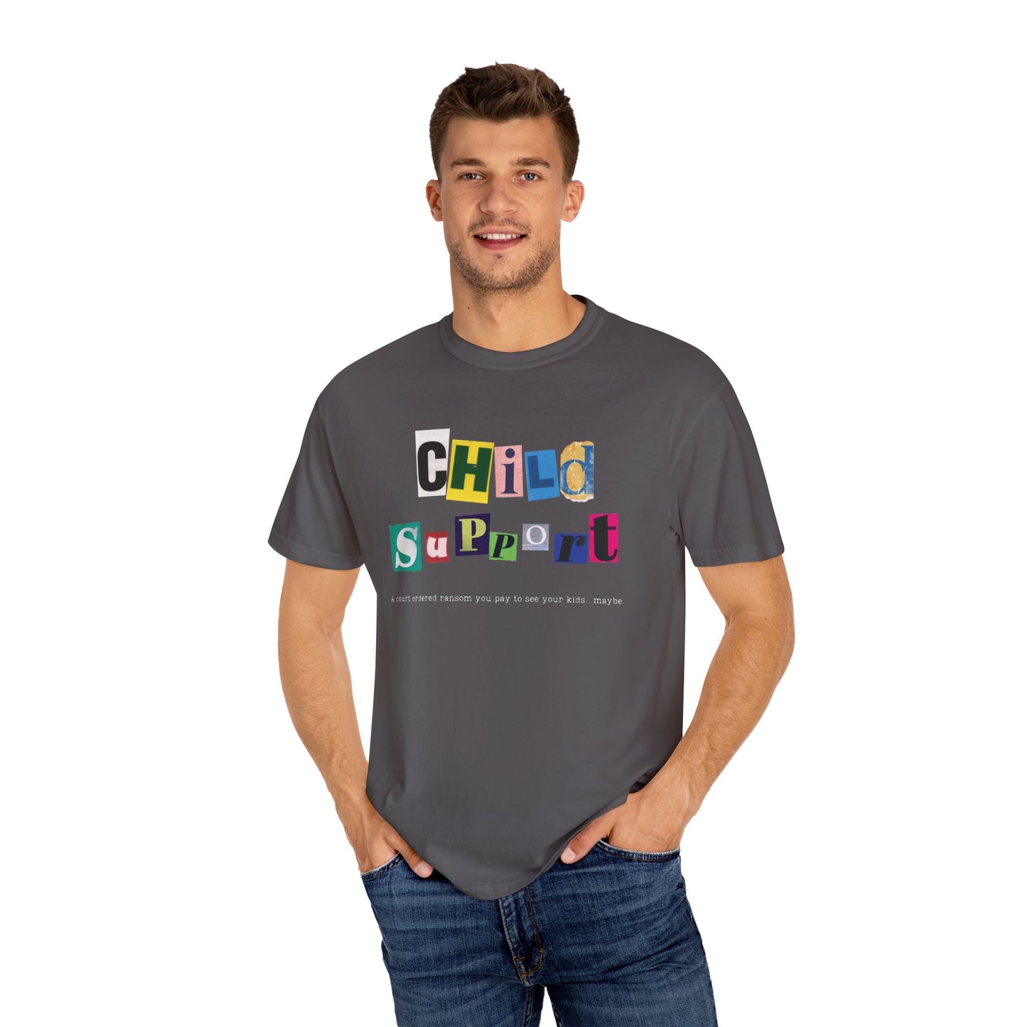 Satirical Unisex T-shirt - Child Support and Ransom Comparison