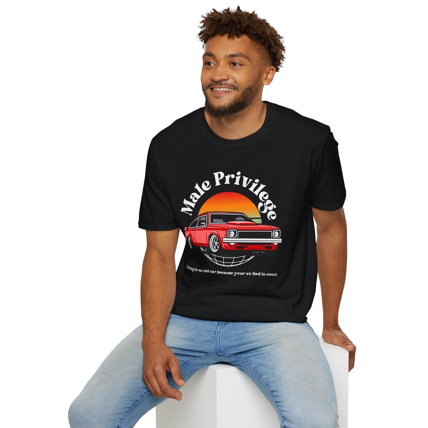 Bold Statement Unisex T-Shirt - Male Privilege Myth Design