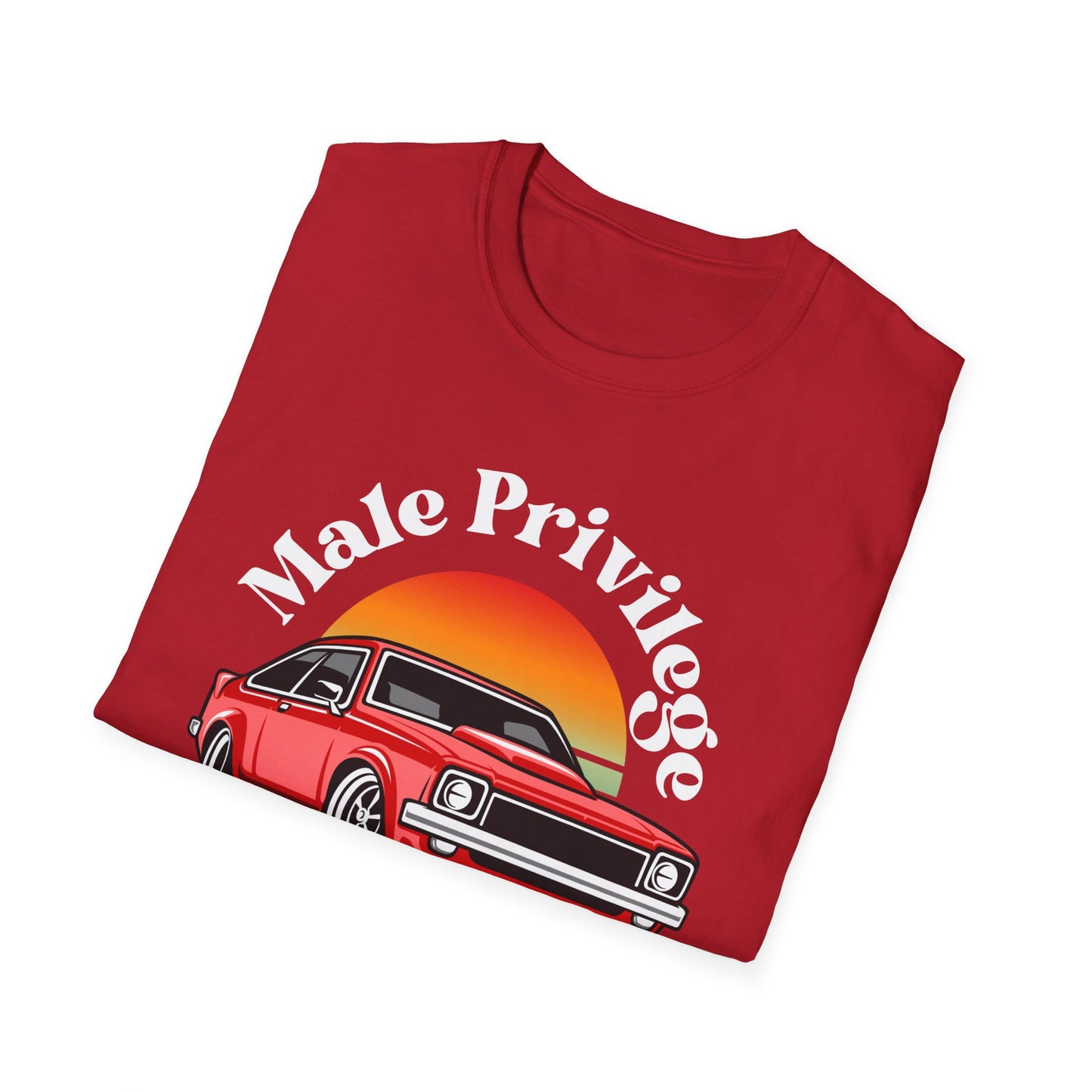 Bold Statement Unisex T-Shirt - Male Privilege Myth Design