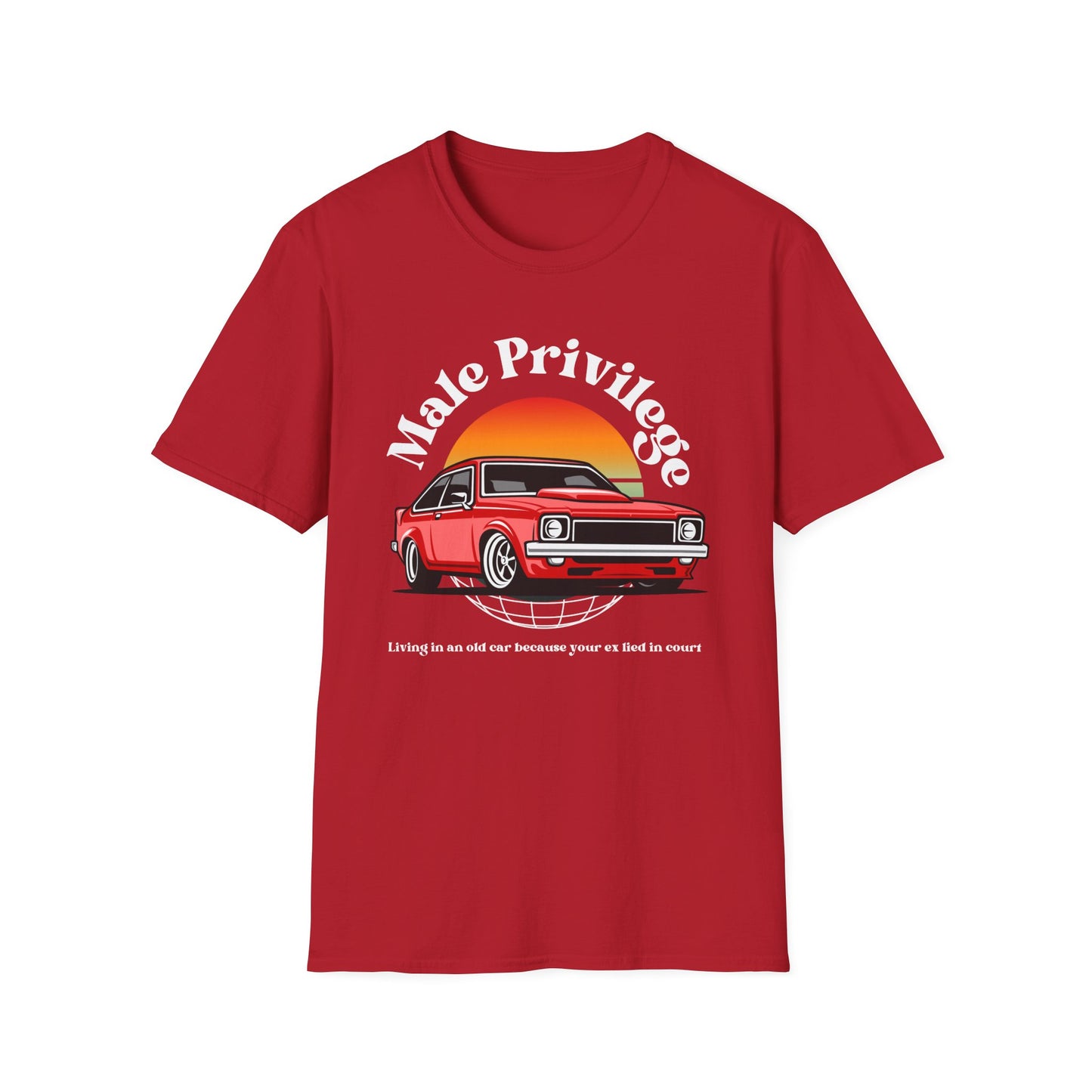 Bold Statement Unisex T-Shirt - Male Privilege Myth Design