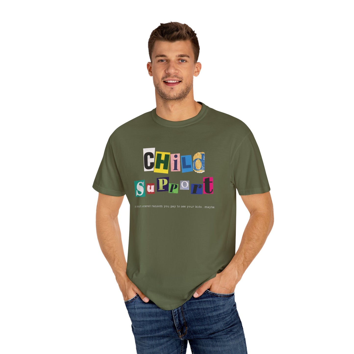 Satirical Unisex T-shirt - Child Support and Ransom Comparison