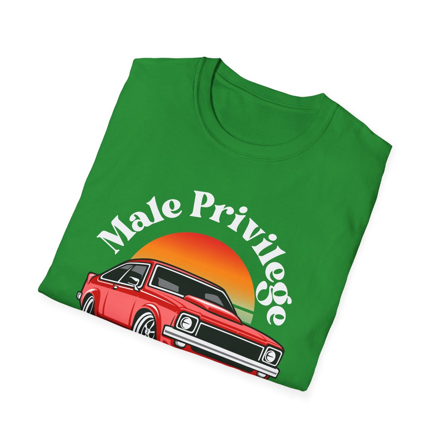 Bold Statement Unisex T-Shirt - Male Privilege Myth Design