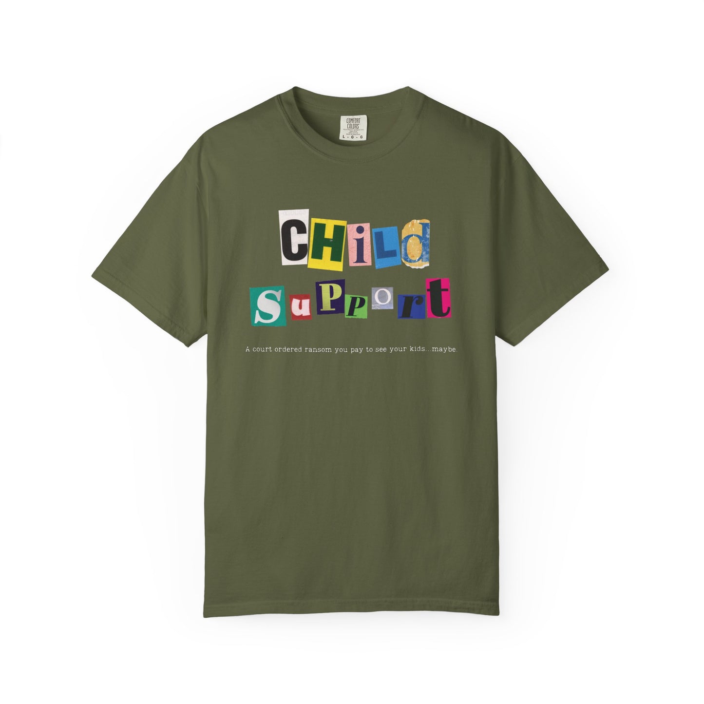 Satirical Unisex T-shirt - Child Support and Ransom Comparison