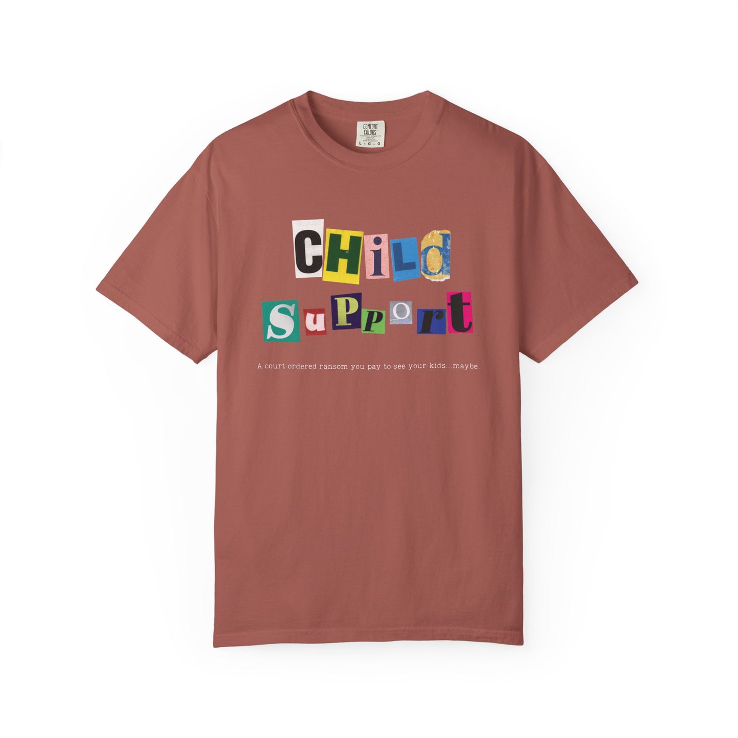 Satirical Unisex T-shirt - Child Support and Ransom Comparison