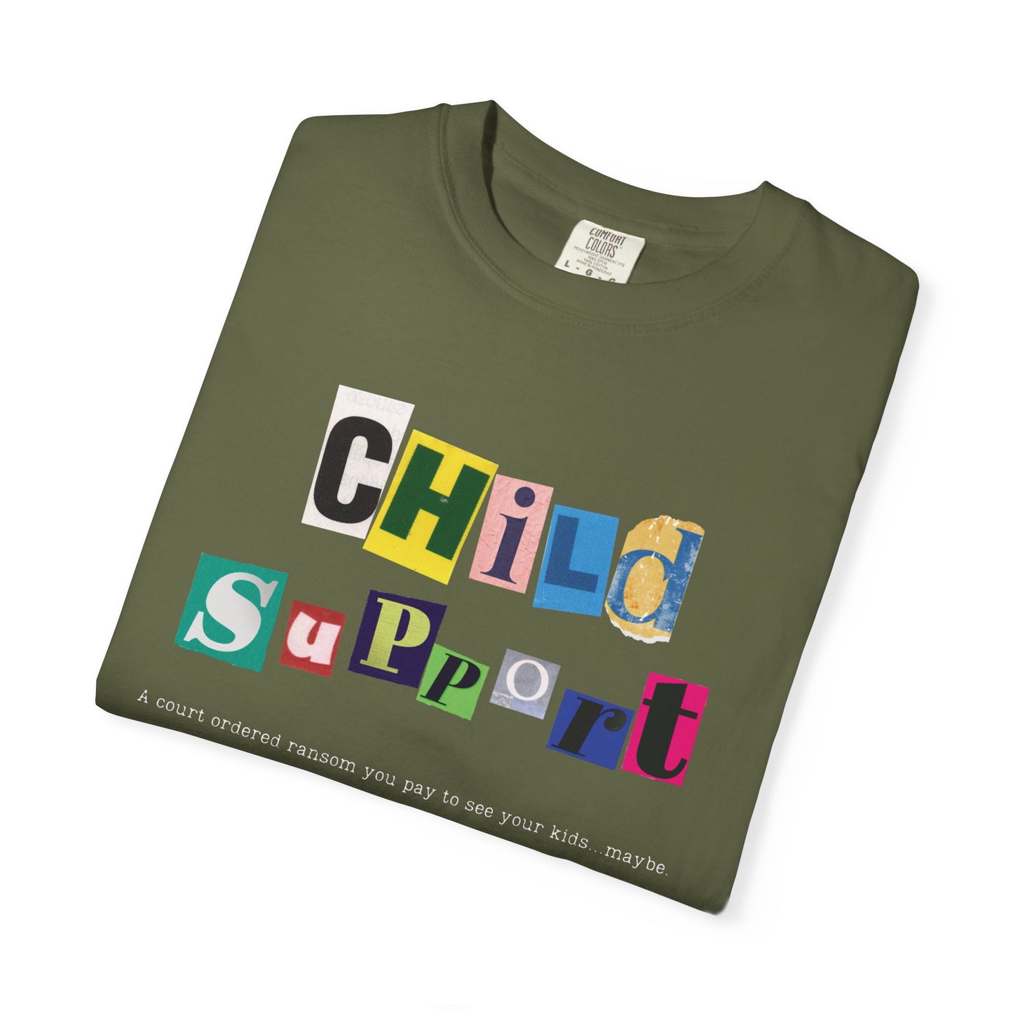 Satirical Unisex T-shirt - Child Support and Ransom Comparison