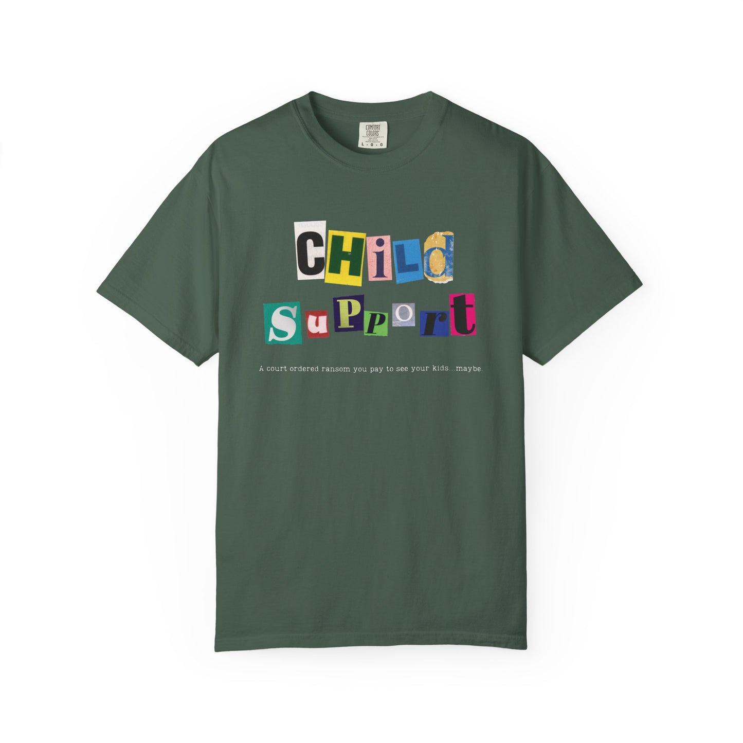 Satirical Unisex T-shirt - Child Support and Ransom Comparison