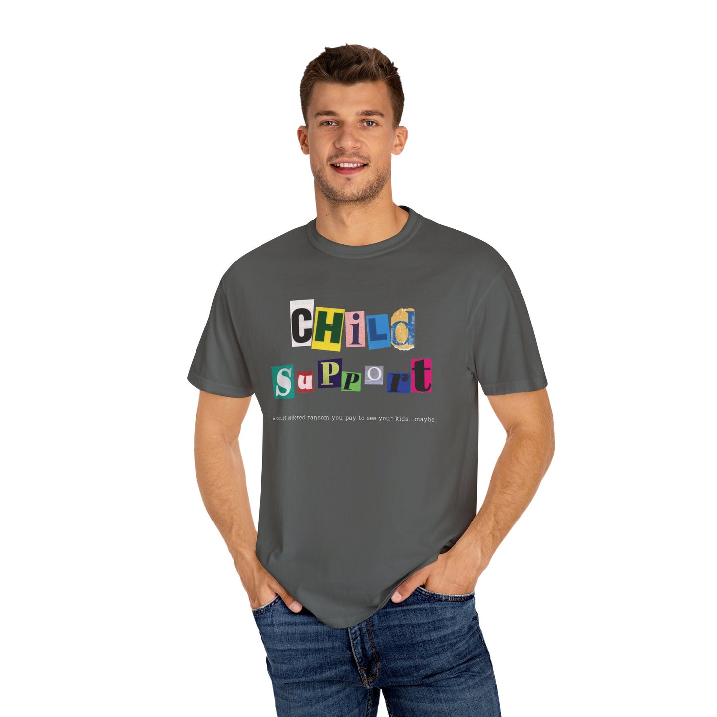 Satirical Unisex T-shirt - Child Support and Ransom Comparison