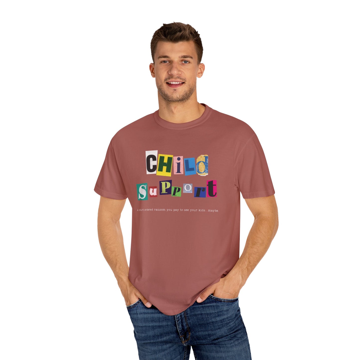 Satirical Unisex T-shirt - Child Support and Ransom Comparison