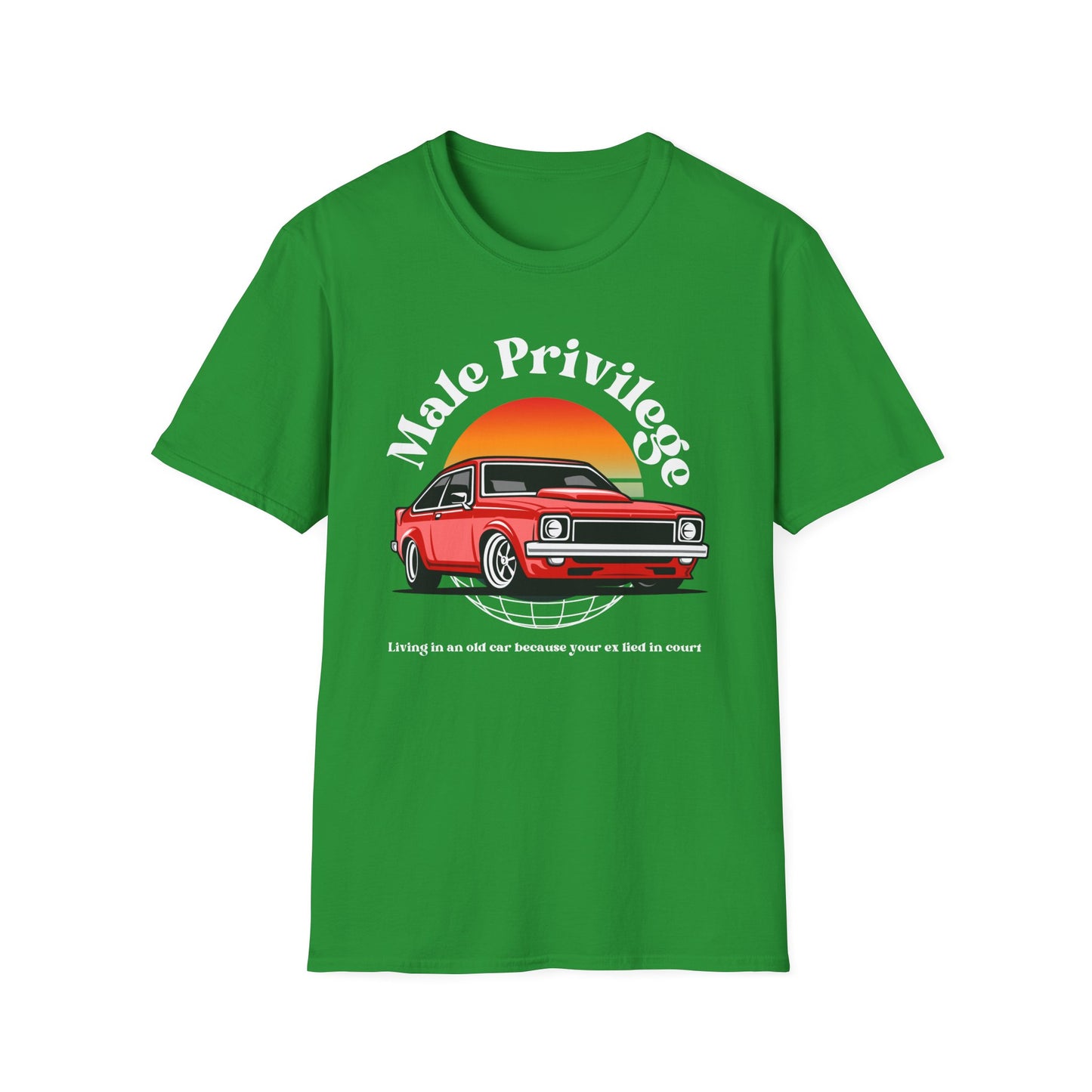 Bold Statement Unisex T-Shirt - Male Privilege Myth Design