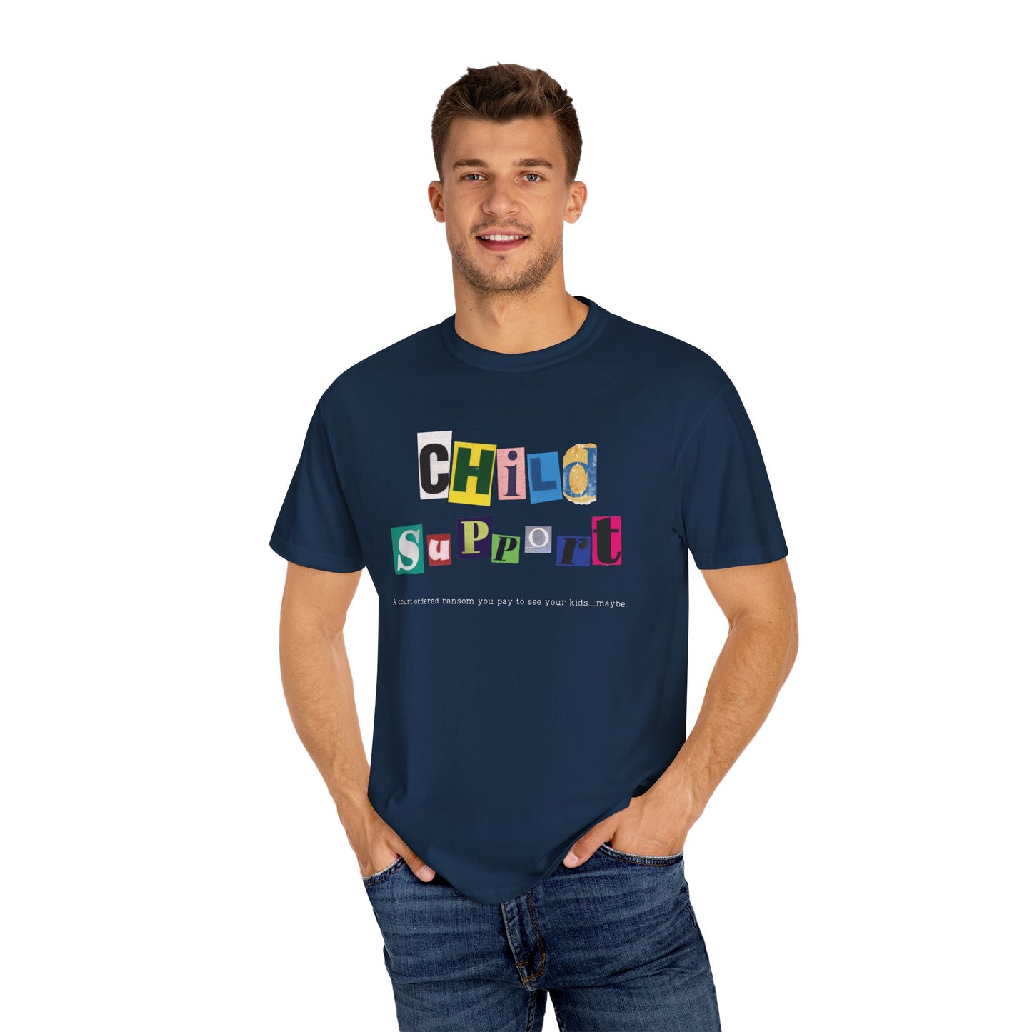 Satirical Unisex T-shirt - Child Support and Ransom Comparison