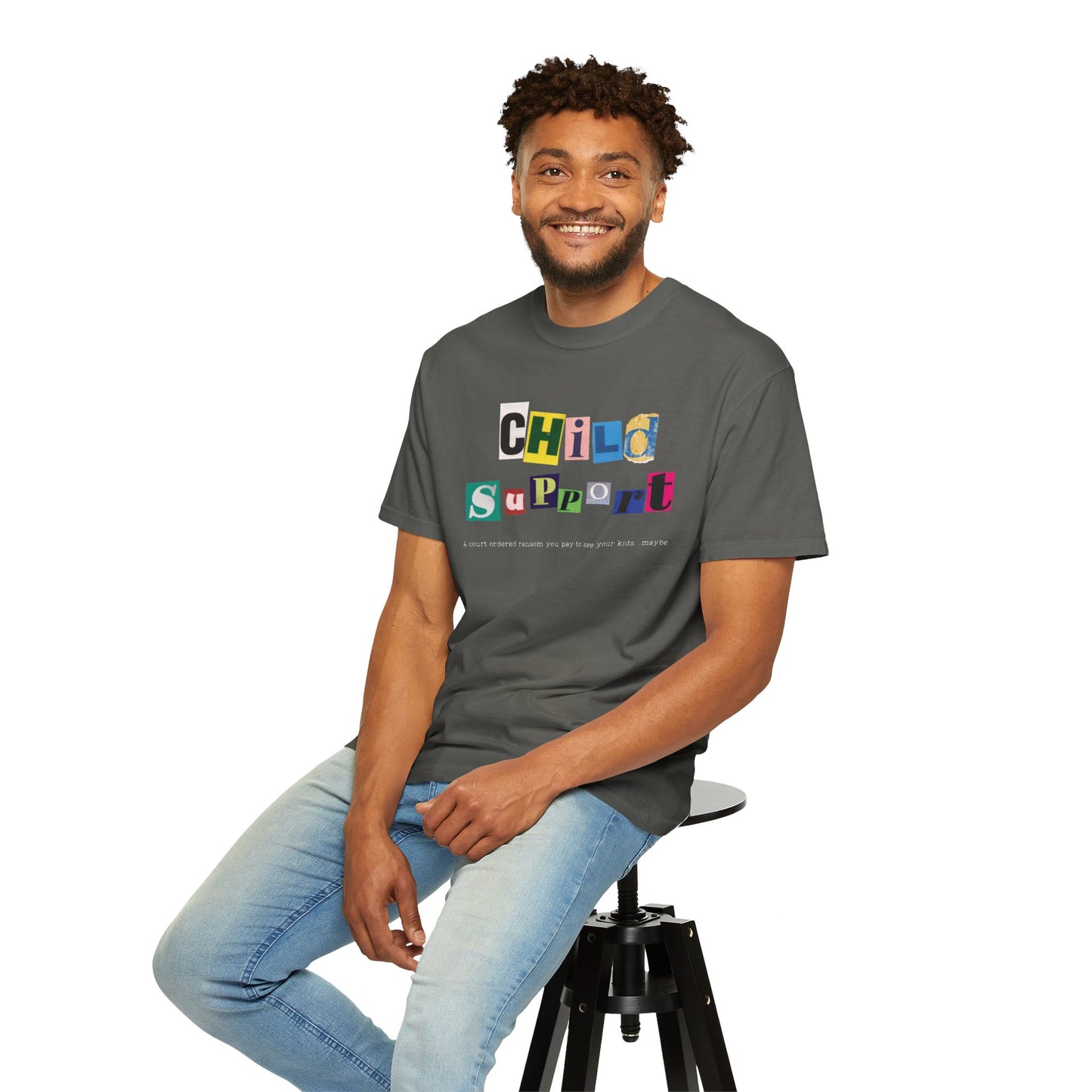 Satirical Unisex T-shirt - Child Support and Ransom Comparison