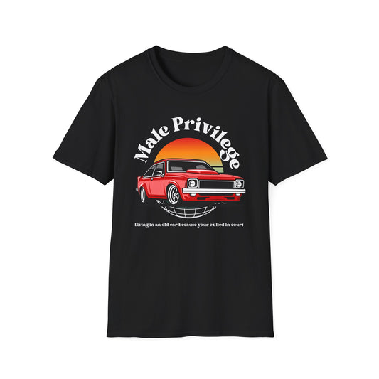 Bold Statement Unisex T-Shirt - Male Privilege Myth Design