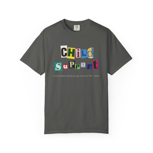 Satirical Unisex T-shirt - Child Support and Ransom Comparison